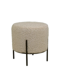 Alford Pouf Kunstfell, graubraun Pouf Living Nordic