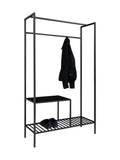 Vita Kleiderschrank Stahl, schwarz Kleiderschrank Living Nordic