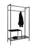 Vita Kleiderschrank Stahl, schwarz Kleiderschrank Living Nordic
