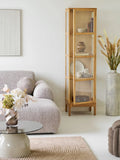 Hou Dekotopf Metall, antik beige – Ø24x78,5 cm Dekotopf Living Nordic