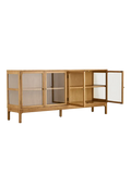 Zamora Sideboard Eiche/Eichenfurnier/Sicherheitsglas Sideboard Living Nordic