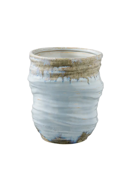 Vase Keramik, hellblau Vase Living Nordic