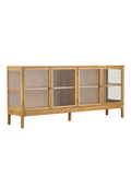 Zamora Sideboard Eiche/Eichenfurnier/Sicherheitsglas Sideboard Living Nordic