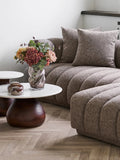 Vase mundgeblasenes Glas, braun Vase Living Nordic