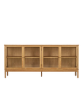 Zamora Sideboard Eiche/Eichenfurnier/Sicherheitsglas Sideboard Living Nordic