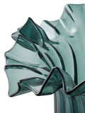 Vase mundgeblasenes Glas, dunkelgrün Vase Living Nordic