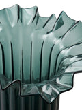 Vase mundgeblasenes Glas, dunkelgrün Vase Living Nordic