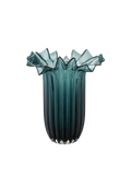 Vase mundgeblasenes Glas, dunkelgrün Vase Living Nordic Ø25x30 cm