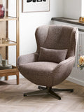 Blenheim Loungesessel braun, Bronzebeine, mit Drehfunktion Sessel Living Nordic