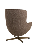 Blenheim Loungesessel braun, Bronzebeine, mit Drehfunktion Sessel Living Nordic
