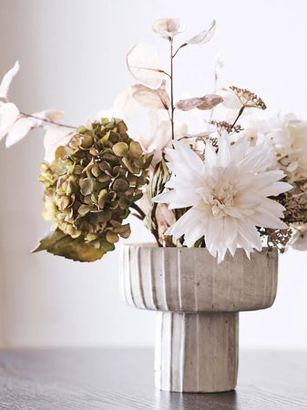 Vase Zement, braun/beige Vase Living Nordic