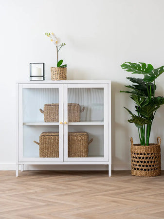 Dalby Schrank weiß, 80 x 35 x 80 cm Schrank Living Nordic