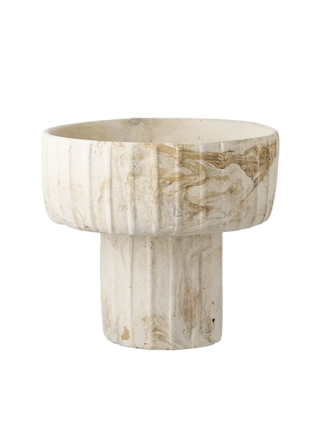 Vase Zement, braun/beige Vase Living Nordic