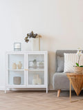 Dalby Schrank weiß, 80 x 35 x 80 cm Schrank Living Nordic