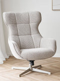 Turin Loungesessel Stoff, natur, mit Drehfunktion Sessel Living Nordic