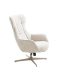 Turin Loungesessel Stoff, natur, mit Drehfunktion Sessel Living Nordic
