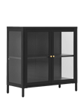 Dalby Schrank Stahl/Glas, schwarz Schrank Living Nordic