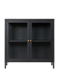 Dalby Schrank Stahl/Glas, schwarz Schrank Living Nordic