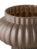 Vase mundgeblasenes Glas, braun Vase Living Nordic