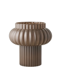 Vase mundgeblasenes Glas, braun Vase Living Nordic Ø27x27 cm