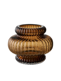 Vase mundgeblasenes Glas, rauchbraun Vase Living Nordic Ø20x16 cm