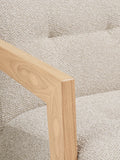Caracas Loungesessel mit Armlehne Eiche, beige Sessel Living Nordic