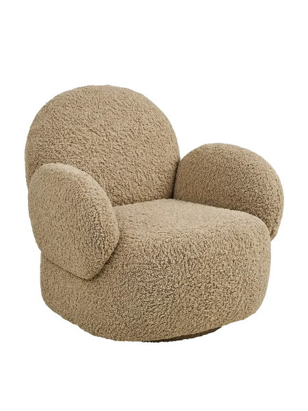 Messina Loungesessel Sessel Living Nordic hellbraun
