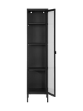 Vitrine | Brisbane Slim Vitrine schwarz, 40 x 35 x 180 cm - von House Nordic online kaufen bei LIVINGforme.