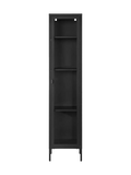 Vitrine | Brisbane Slim Vitrine schwarz, 40 x 35 x 180 cm - von House Nordic online kaufen bei LIVINGforme.