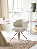 Fulham Esszimmerstuhl Stoff, sand, sandfarbene Beine Esszimmerstuhl Living Nordic