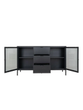 Dalby Sideboard Stahl/Glas, schwarz Sideboard Living Nordic