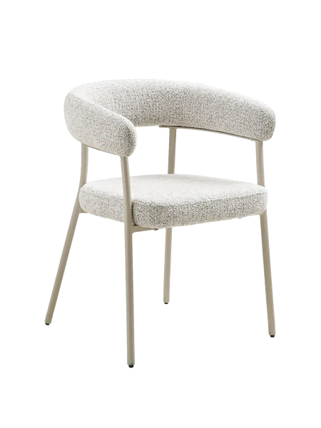 Trivio Esszimmerstuhl Stoff Esszimmerstuhl Living Nordic sand, graue Beine
