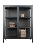 Vitrine | Brisbane Vitrine schwarz, 80 x 40 x 101 cm - von House Nordic online kaufen bei LIVINGforme.