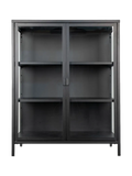 Vitrine | Brisbane Vitrine schwarz, 80 x 40 x 101 cm - von House Nordic online kaufen bei LIVINGforme.