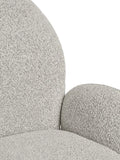 Lana Esszimmerstuhl Bouclé, sand, graue Beine Esszimmerstuhl Living Nordic