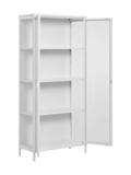 Brisbane Vitrine weiß, 80 x 35 x 175 cm Vitrine Living Nordic