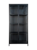 Vitrine | Brisbane Vitrine schwarz, 80 x 35 x 175 cm - von House Nordic online kaufen bei LIVINGforme.