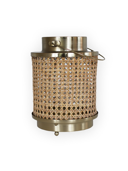 Windlichter und Kerzenschein | Windlicht Laterne | Vienna mit Wiener Geflecht, Gold - von LIVING online kaufen bei LIVINGforme.