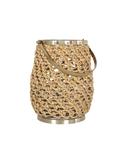 Windlichter und Kerzenschein | Windlicht | Annais mit Geflecht, Gold - von LIVING online kaufen bei LIVINGforme.