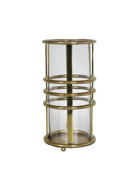 Windlichter und Kerzenschein | Windlicht | Ginny aus Glas, Gold - von LIVING online kaufen bei LIVINGforme.