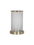 Windlichter und Kerzenschein | Windlicht | Hurricane aus Glas, Gold - L15cm x B15cm x H30cm von LIVING online kaufen bei LIVINGforme.