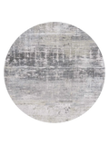 Atlantic Streaks Coney Grey Runder Teppich Teppich Louis de Poortere