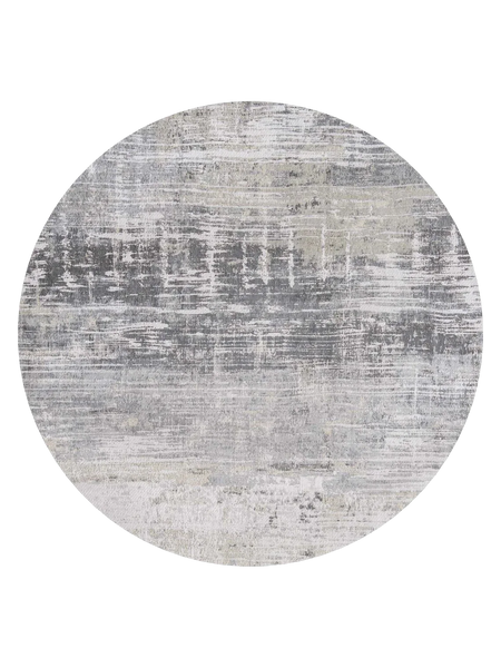 Atlantic Streaks Coney Grey Runder Teppich Teppich Louis de Poortere