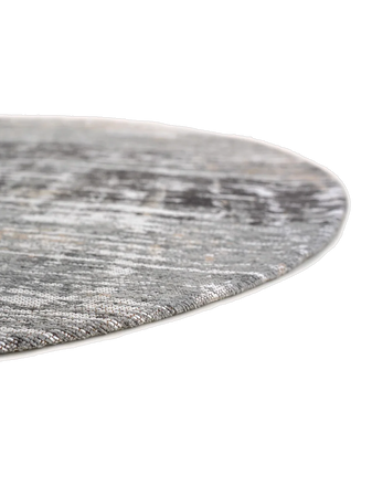 Atlantic Streaks Coney Grey Runder Teppich Teppich Louis de Poortere