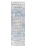 Atlantic Streaks Long Island Blue Läufer Teppich Louis de Poortere