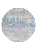 Atlantic Streaks Long Island Blue Runder Teppich Teppich Louis de Poortere