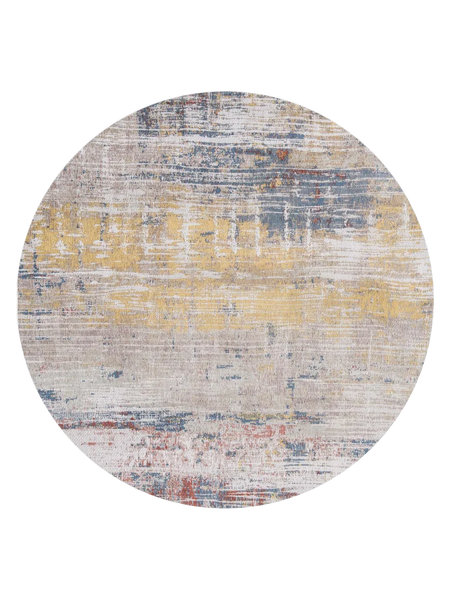 Atlantic Streaks Montauk Multi Runder Teppich Teppich Louis de Poortere