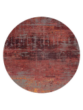 Atlantic Streaks Nassau Red Runder Teppich Teppich Louis de Poortere