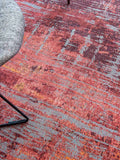 Atlantic Streaks Nassau Red Runder Teppich Teppich Louis de Poortere