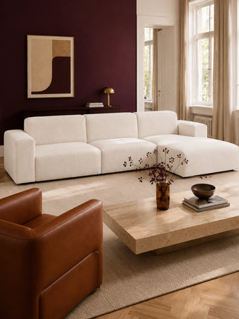 Ecksofa | FLEXLUX Lucera 2,5-Sitzer mit Récamiere rechts - von Flexlux online kaufen bei LIVINGforme.
